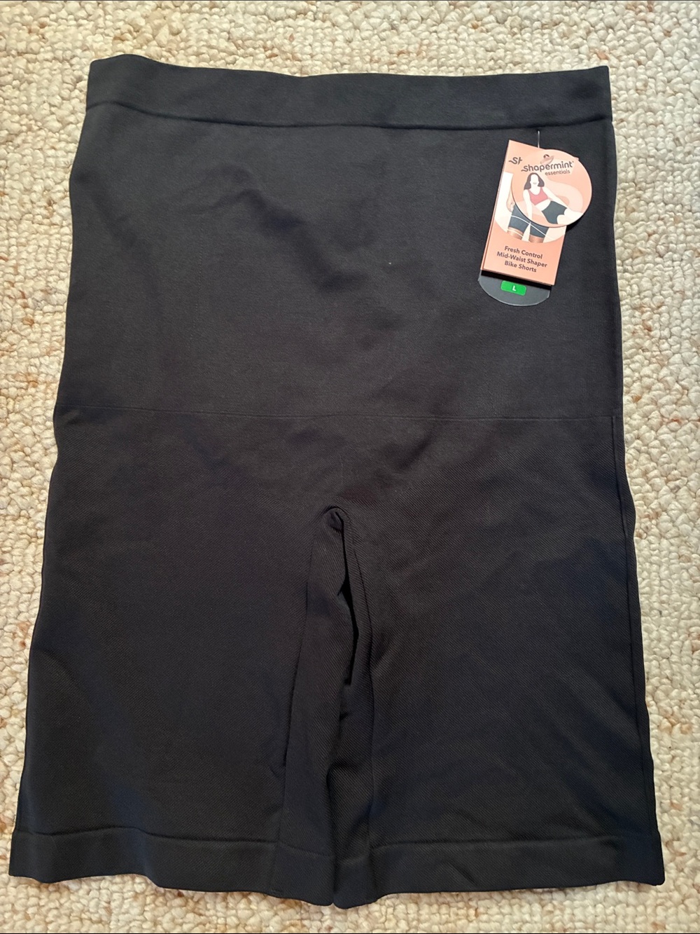 Shapermint Black High-Waist Shaping Bike Shorts